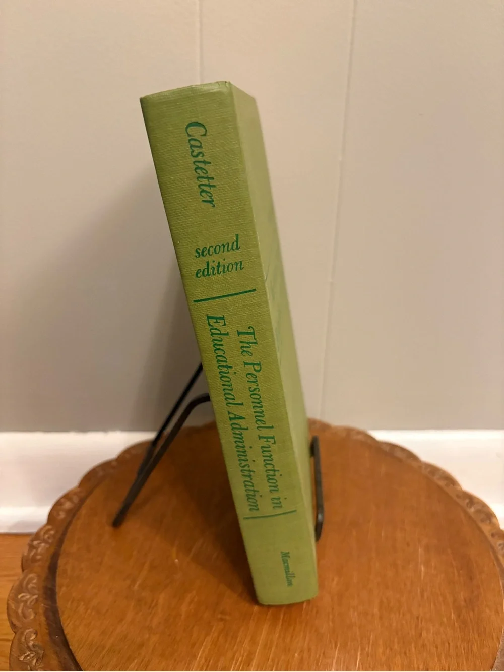 The Personnel Function in Educational Administration - Green Hardcover
